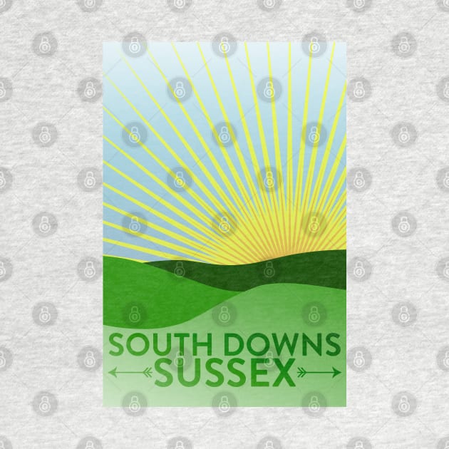 Sussex South Downs Artwork by McNutt